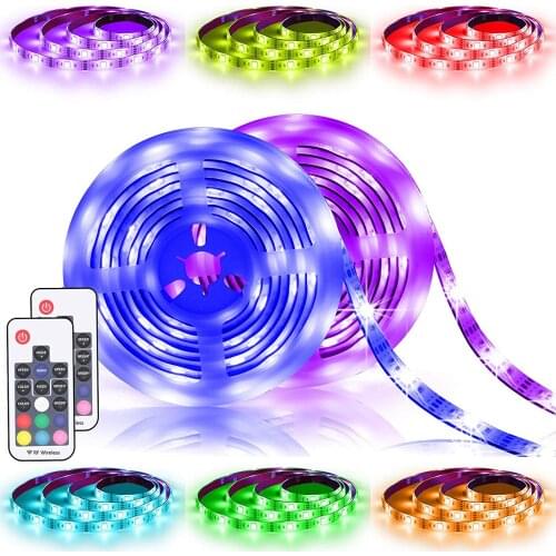 2pcs 5V USB LED Strip 5050 3AA Battery LED Light Flexible 50CM 1/2M White Warm RGB for TV Background Room Lighting Night Light