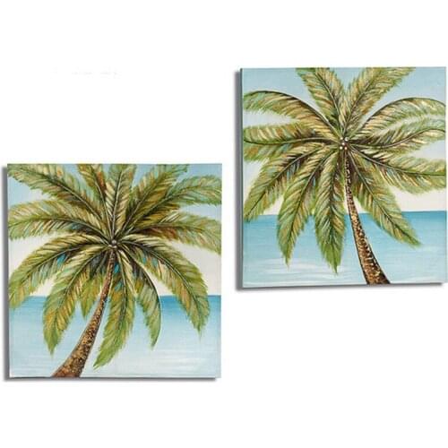 Canvas Palm Tree Canvas (3 x 80 x 80 cm)