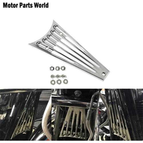 Motorcycle Chrome Frame Grill Engine Grille Cover CNC Aluminum For Harley Touring Road King FLHR Street Glide FLHX FLH 2014-2016