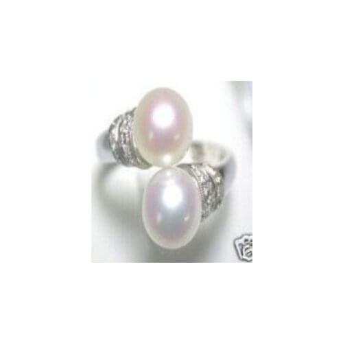 Exquisite White Pearl Ring shipping free