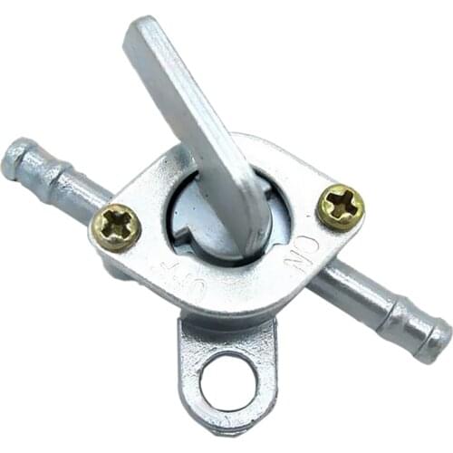 Metal Petrol Tank Fuel Shut Off Valve Switch for ATV Quad Dirt Pit Bike Silver Dropshipping