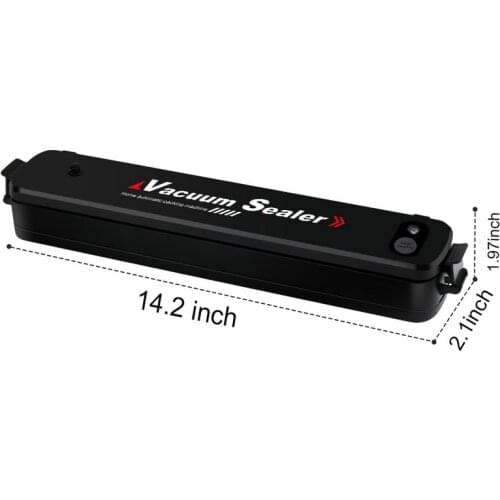 New Black Vacuum Sealer With 15 pcs Vacuum bags Sealing Machine Handheld Automatic Vacuum Packing Machine Kitchen Tools