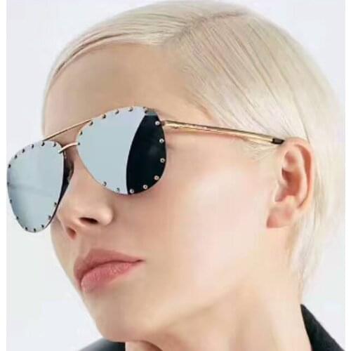 Wholesale Trending Hot Products Retro Women Rimless Sunglasses Male For Women Trends 2020 Vintage Steampunk Sun Yellow Glasses