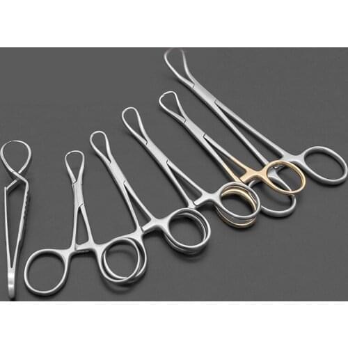 Towel pliers Cloth pliers Stainless steel kerchief pliers Tip surgical lifting fixed clamping hole towel pliers grasping cloth p