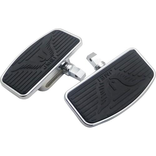 1 Pair Motorbike Passenger Footboard Foot Pegs Footrest Pedals for Honda VTX1300 VTX1800 VT750 Black