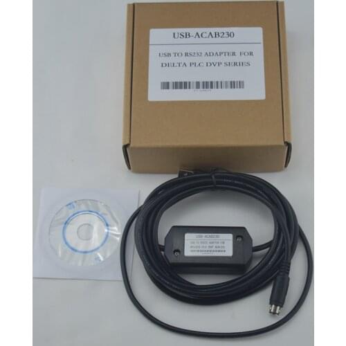 USBACAB230 Delta PLC Programming Cable USB TO RS232 Adapter For USB-DVP ES EX EH EC SE SV SS Series Cable