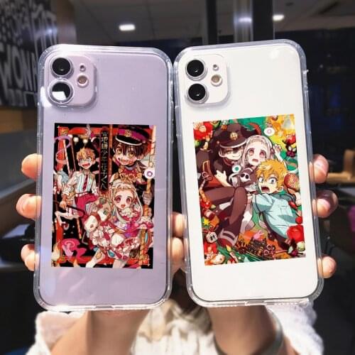 Toilet Bound Hanako Kun Transparent Phone Case For iPhone 11 12 Pro MAX XS XR 7 SE20 X 8 6Plus Japan Anime Soft TPU Cover Fundas