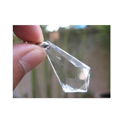 Rare nature clear crystal quartz gemstone pendant reiki healing