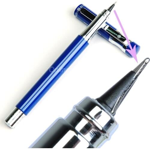 Hero Creative 0.5mm Iridium Nib Steel Blue Fountain Pen 360 Degree Inking Pens Office Home School For Portable Stationery
