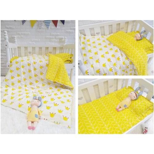 With Filling Crown Infant Cartoon Cot Bedding Set Toddler Crib Decoration Baby Gifts kit berço,Duvet /Sheet/Pillow