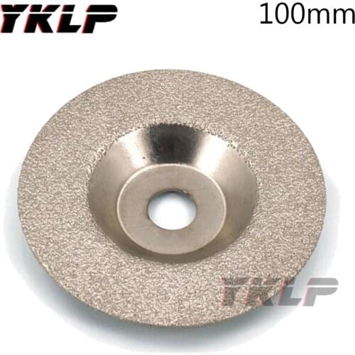100mm 4" Brazed Diamond Saw Blade Cup Cutting Ceramic Angle Grinder Disc 60 Grit