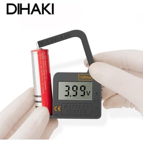 Universal LCD Battery Voltage Tester Universal Battery Tester Meter For 18650 14500 6F22 Lithium Battery Capacity Tester