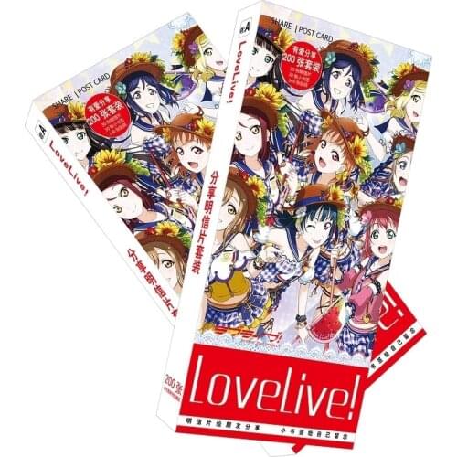 200 pcs/Set Anime Love Live Postcard/Greeting Card/Message Card/Christmas and New Year gifts