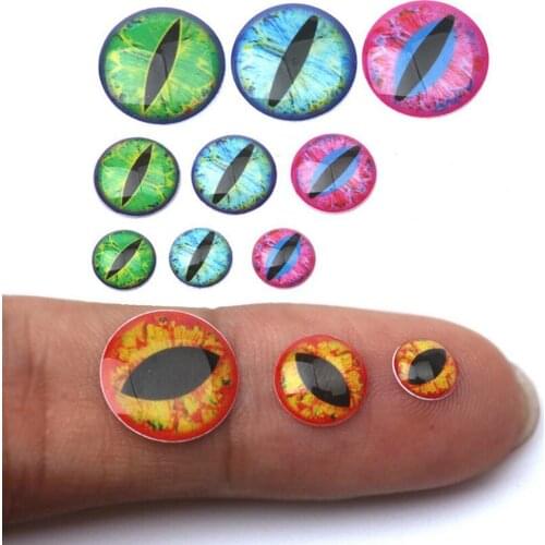 40/60x 4D Waterproof Fly Tying Materials Jigs Self Adhesive DIY Fishing Lure Eyes Fishing Accessory for Fishing Bait Doll Craft