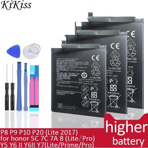 Battery For Huawei honor 5C 7C 7A 8 (Lite Pro)/P8 P9 P10 P20 (Lite 2017)/Y5 Y6 II Y6II Y7(Lite Prime Pro 2017 2018 2019) battery