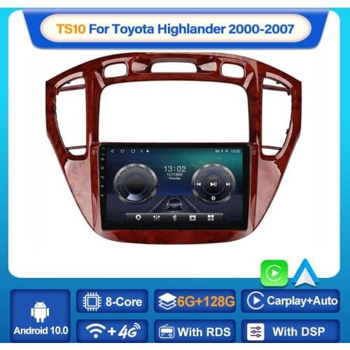 MEKEDE Android 10 GPS Car Radio For Toyota Highlander Hilux 2000-2007 Multimedia Video Player Carplay BT IPS Stereo No 2 din DVD