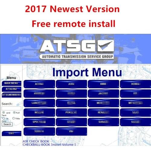 Free install ATSG 2017 auto repair software (Automatic Transmissions Service Group Repair Information)