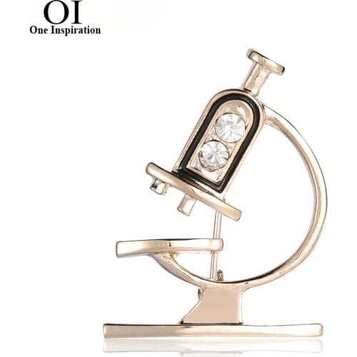 OI Enamel Scientist Tool Brooch Women Biology Molecular Shape Brooches Doctor Nurse Clothes Pin Chemistry Jewelry