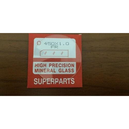 Watch Crystal Flat Round Standard Mineral Glass Crystal 1mm Thick
