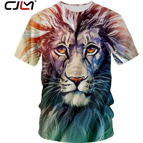 CJLM Man Brand 3d T-shirt Animal Lion Shirt Camiseta Tshirt Men Funny T Shirts Mens Clothing Casual Fitness Tee Tiger Unisex