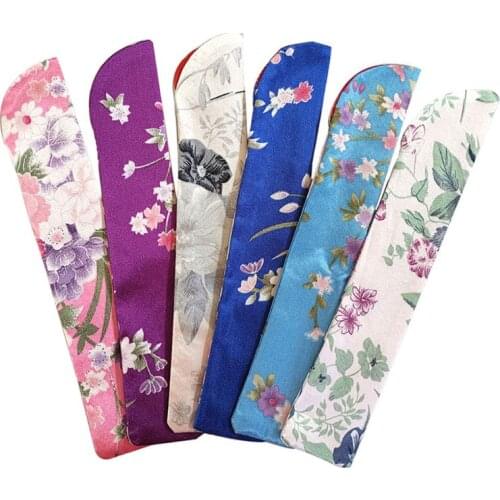 Elegant Folding Hand Fan Bag Holder Dustproof Protector Pouch Case Cover Wedding Party Gifts