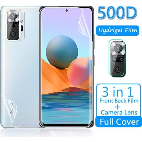 For Xiaomi Redmi Note 10 Pro Hydrogel Camera Lens Front Back Protective Film For Readmi Redme Remi Note10 10Pro 6.67" Not Glass