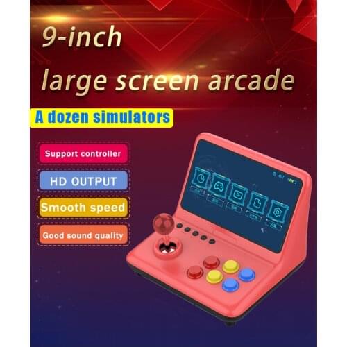 POWKIDDY A12 9 inch IPS Arcade Joystick Game Console 32GB 2000 Games Stick Gaming Video Gamepad 1024*600 Resolution
