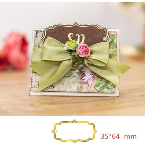 Classic Plaque Metal Hot Foil Plates for DIY Scrapbooking Photo Album Gift Card Making Handcraft 2019 new Polygon parentheses