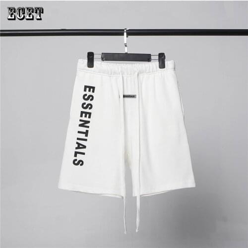 Summer streetwear European and American trend mens shorts cotton casual pants fitness sports pants half-length five-point pants