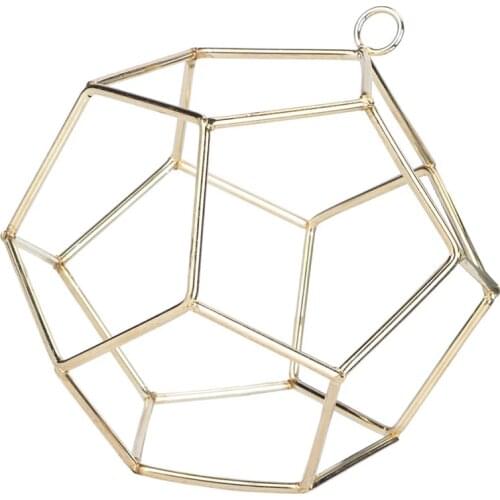 Geometric Shape Metal Plant Hanging Bracket Display Rack Gardening Decoration for Home Plants Holder