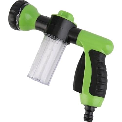 Multifunctional High Pressure Foam Water Sprayer - 8 Pattern Watering Nozzle