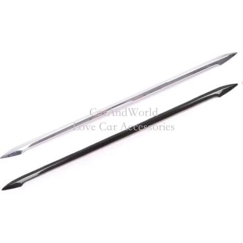 For Toyota RAV4 2019 Exterior Accessories Rear Trunk Door Streamer Cover Trims Tail Gate Molding Strips ABS Chrome Car Styling