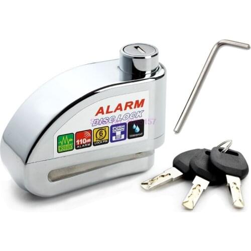 By DHL 50 pcs Motorcycle Moto Scooter Bicycle Disc Brake Lock Security Anti-theft Alarm Lock