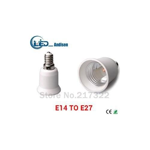 E14 TO E27 adapter Conversion socket High quality material fireproof material e27 socket adapter Lamp holder