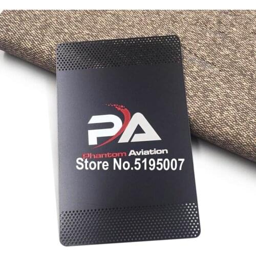 Customized personalized luxury card black metal business card