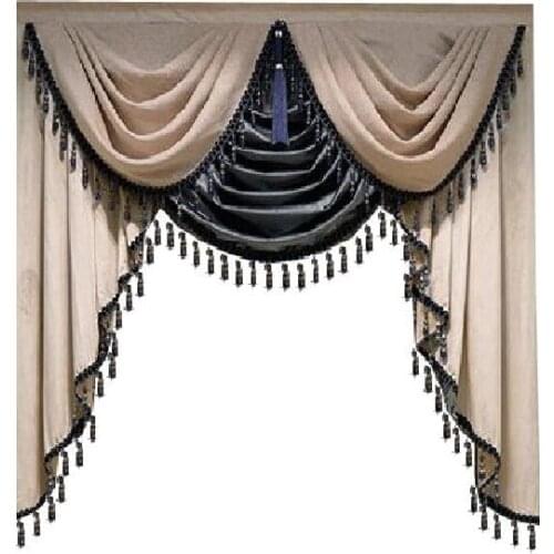 Luxury Valance custom dedicated links for living room bedroom kitchen hotel window curtain top (not included curtain and tulle)