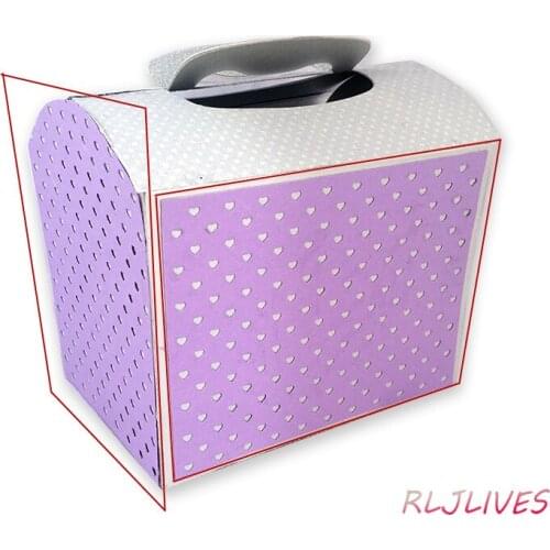 Mermaid Embossing Hearts Background Metal Cutting Dies Stencils for Scrapbooking Stamp/photo album Decorative DIY Paper Cards