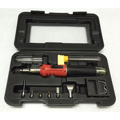 Self-Ignition 10-in-1 Gas Soldering Irons Cordless Welding Torch Kit Tool HS-1115K