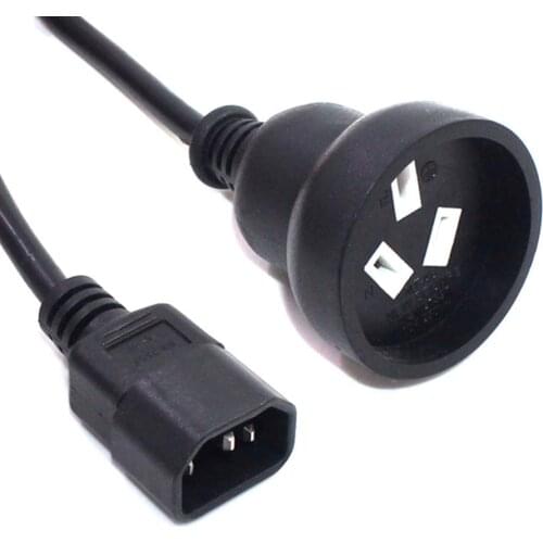 Power Cord IEC320 C14 Male Plug to SAA Australia AS-3112 Female Power Cable Cord Lead 0.3m/0.6m Adapter Cord