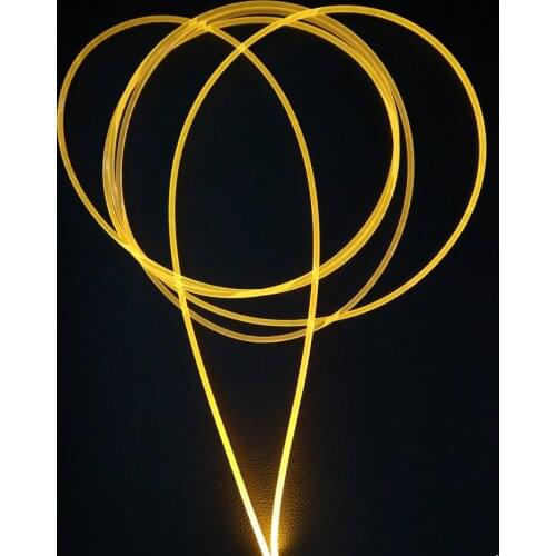 Super brightness 3.0mm light transmitting side view flat fiber optic cable