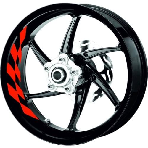 Gp Flag Reflective Red Inner Rim Strip Sticker CinarExtreme