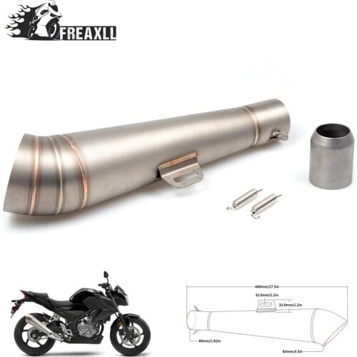 36MM-51MM Universal Motorcycle Abrasive exhaust escape With db killer Modified Scooter Exhaust Pipe Muffle For Honda Kawasaki