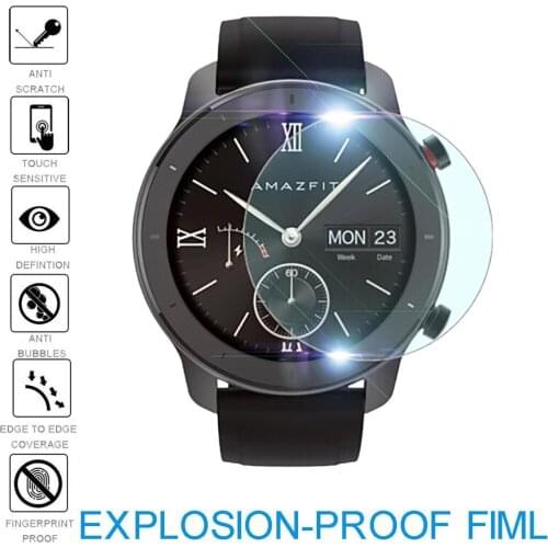 3PCS Smart Watch Anti-Scratch Explosion-proof TPU Screen Protector Film Tempered Glass Screen Protector For AMAZFIT GTR 42mm