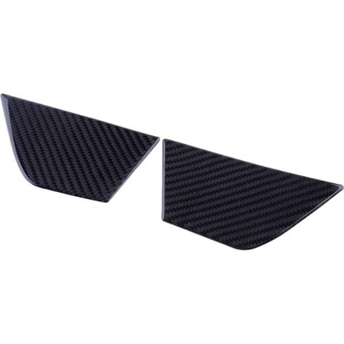 1 Pair Car Carbon Fiber Seat Button Trim Inner Door Panel Cover Frame Fit For Mercedes Benz C Class W204 2007-2011 2012 2013