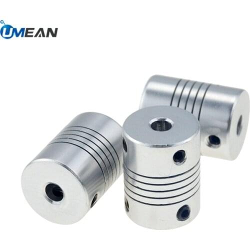 1pc CNC Motor Jaw Shaft Adapter Couple 5mm To 8mm Flexible Coupling 5*8 D19L25 19x25mm for 3d printer parts
