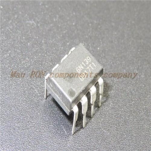 10PCS/LOT 6N139 EL6N139 DIP-8 A6N139 F6N139 Optocoupler New In Stock