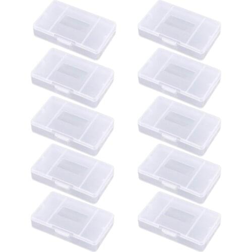 10Pcs/lot Clear Plastic Game Cards Cartridge Case Dust Cover Case GBA Game