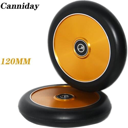 2PCS 110mm High Elasticity Stunt Scooter PU Wheels 88A Aluminium Alloy Core With 608 ILQ-9 Bearing Skateboard Wheels