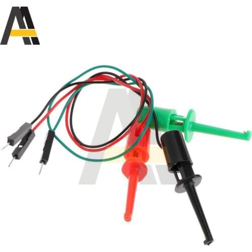20CM Test Hook With Male Head DuPont Line Transistor Tester Test Hook For Electrical Test Work Hook Test Clip Instrumentation