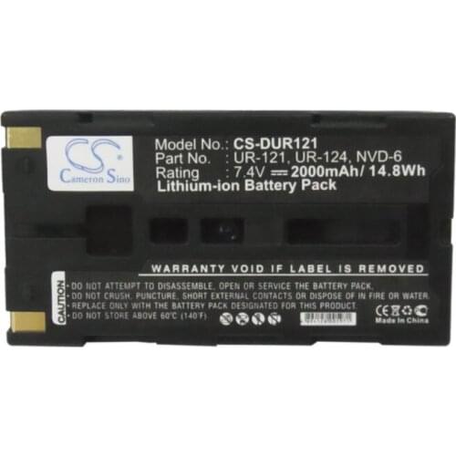 Cameron Sino 2000mAh battery for SANYO iDshot IDC-1000 1000Z 1000ZU Xacti NV-DV35 HD500 KD100 NVP-D6 UR-121